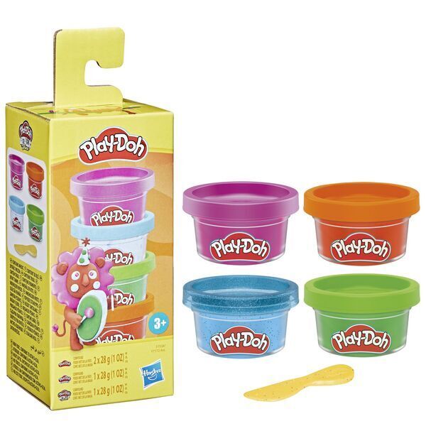 Hasbro Play-doh Playdoh mini kleurtjes 4x28 gram